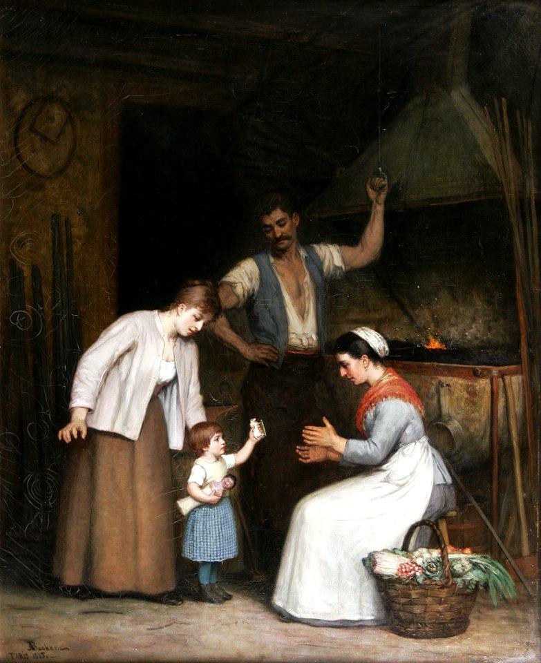 Adolf von Becker - At the Smithy