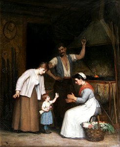 Adolf von Becker - At the Smithy