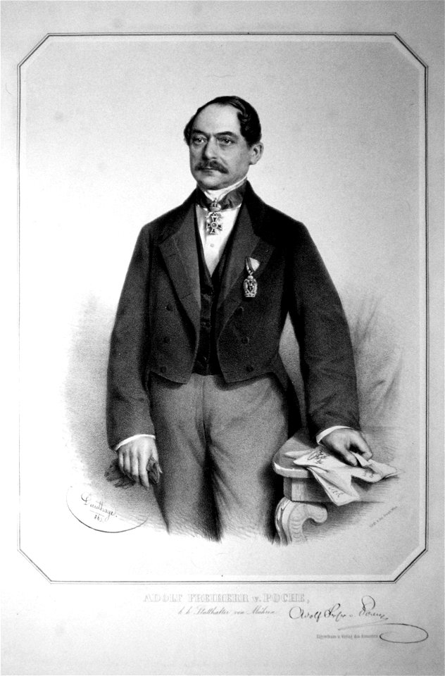 Adolf von Poche Litho