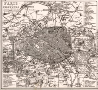 Adolf Stieler, Paris und Umgebung, 1873 - David Rumsey