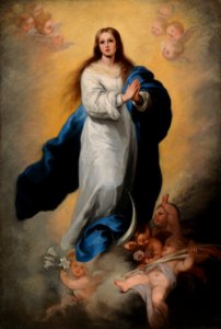 Adolf von Becker - Marian taivaaseenastuminen, kopio Murillon mukaan - A I 112 - Finnish National Gallery