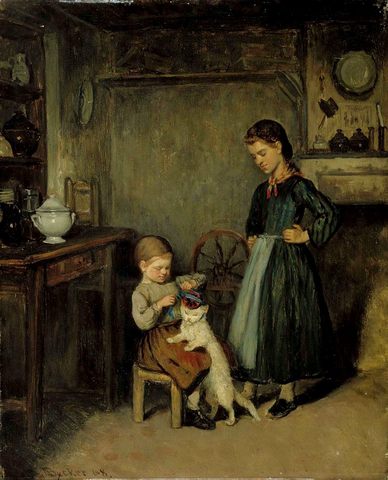 Adolf von Becker - A French Interior - A IV 3649 - Finnish National Gallery