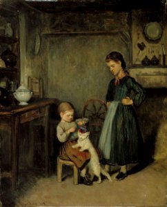 Adolf von Becker - A French Interior - A IV 3649 - Finnish National Gallery
