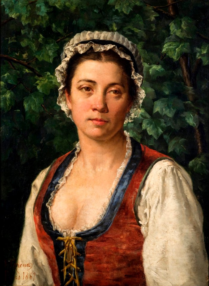 Adolfo César de Medeiros Greno - Retrato de Josefa Garcia Greno