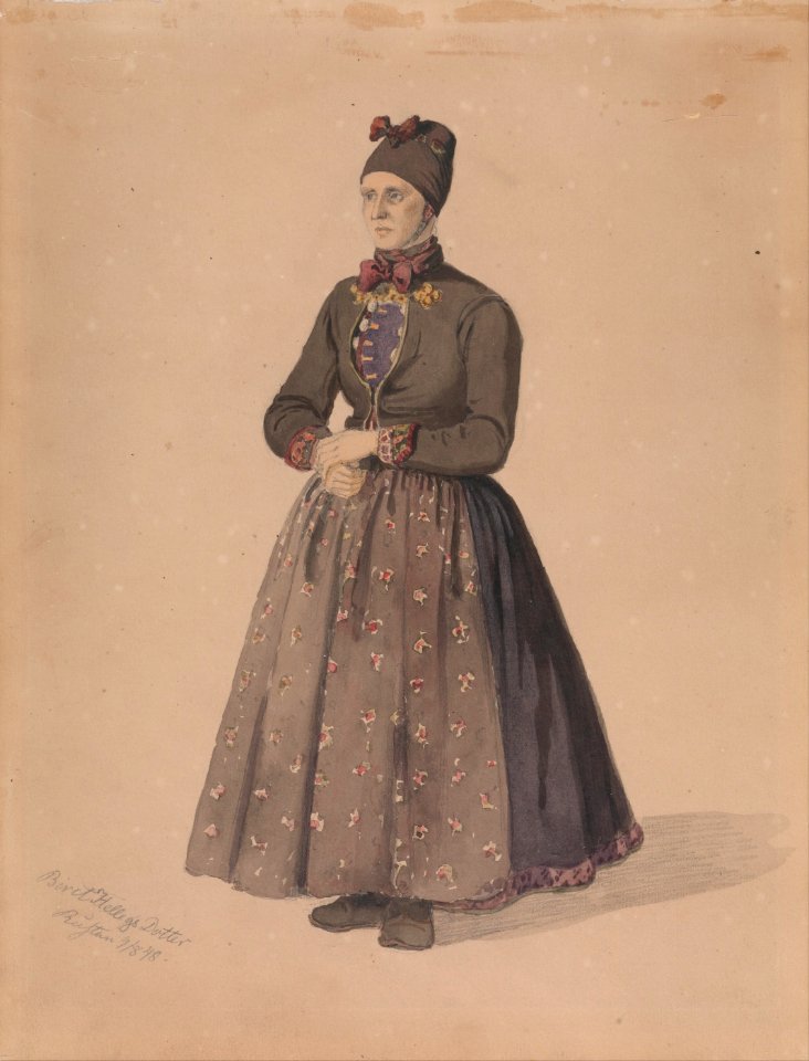 Adolph Tidemand - Biret Hellegsdotter, Rustan, Flesberg - Google Art Project