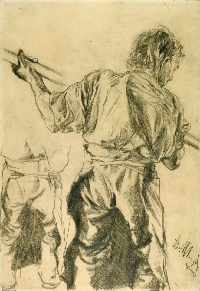 Adolph Menzel - Figurenstudie (1872)