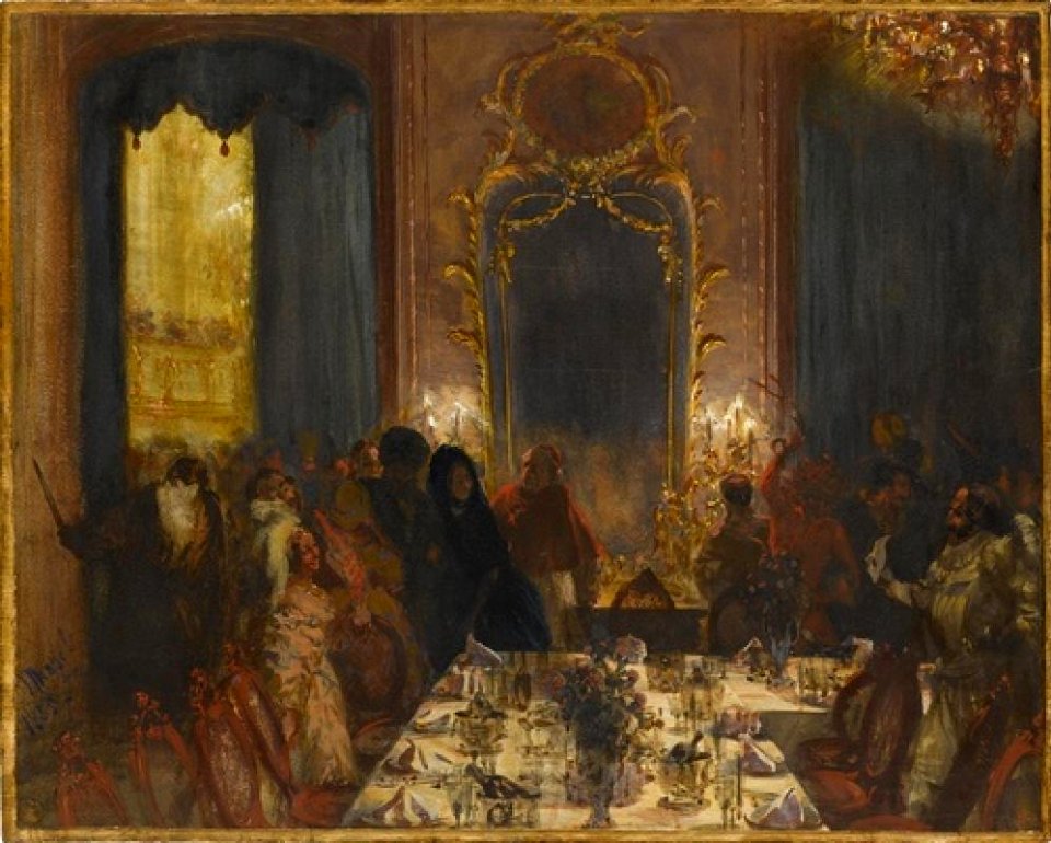 Adolph Menzel - Maskensouper (1855)