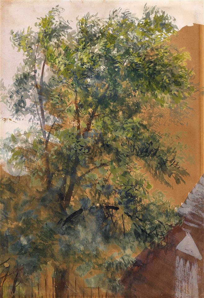 Adolph von Menzel Blick aus dem Atelierfenster in der Marienstraße