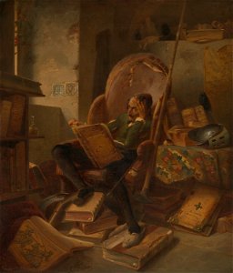 Adolph Schrodter - Don Quichot in zijn studeervertrek - SA 300 - Amsterdam Museum