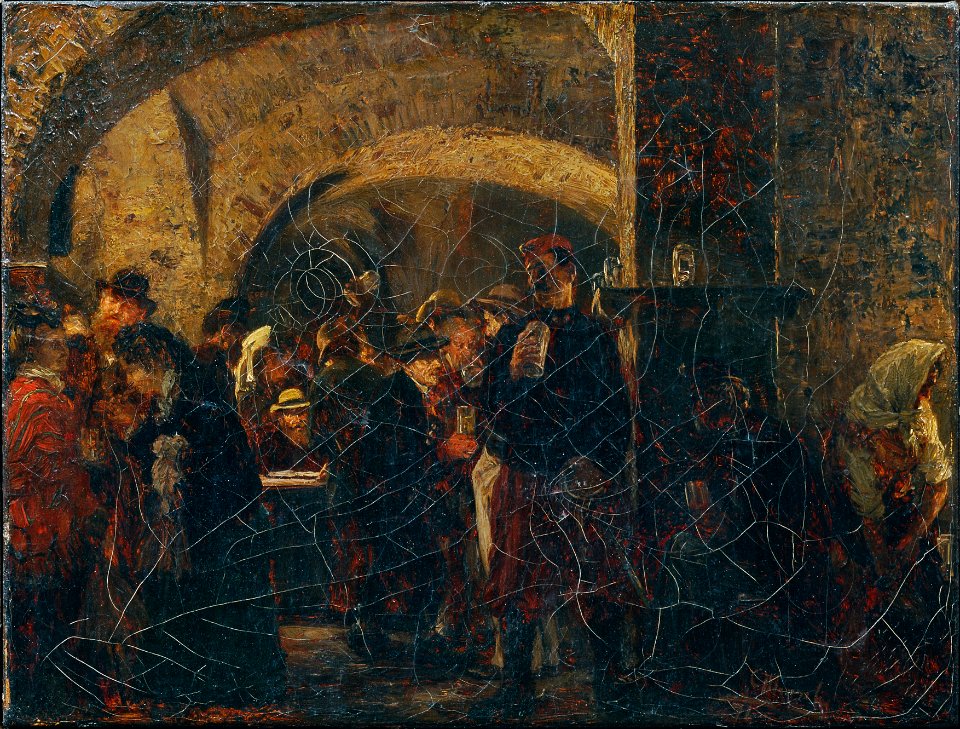 Adolph von Menzel - Der Esterházykeller in Wien - 1797 - Österreichische Galerie Belvedere