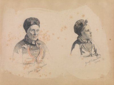 Adolph Tidemand - Gjertrud Skjønne and Gunhild Torstensdatter Skjønne - Google Art Project
