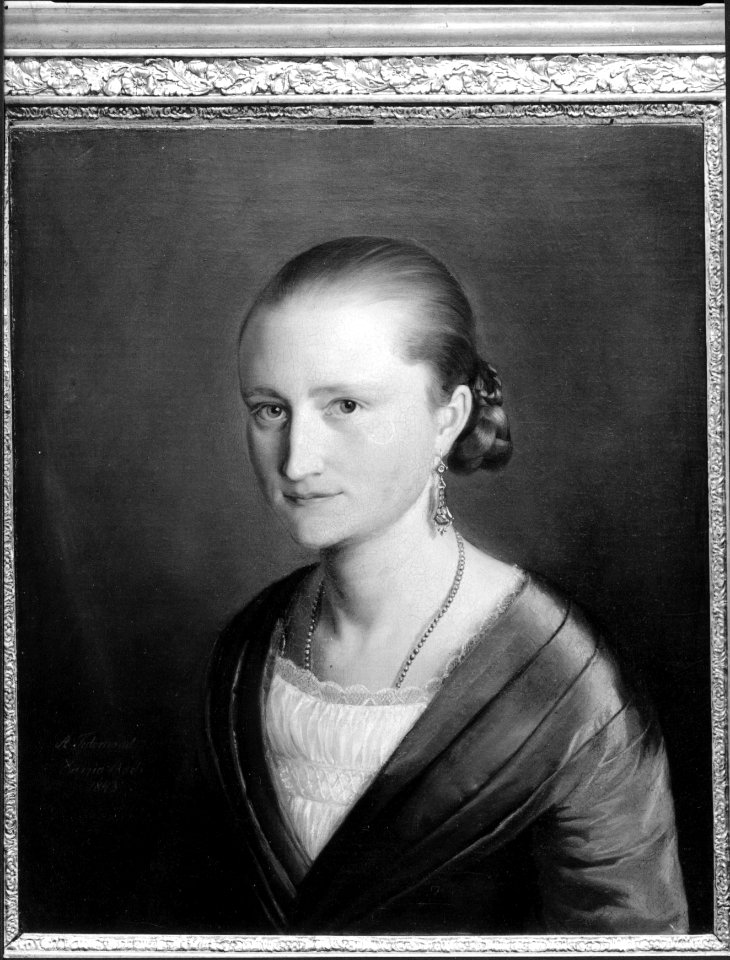 Adolph Tidemand - Claudine Marie Birgitte Tidemand - Norsk portrettarkiv - Riksantikvaren - T000223