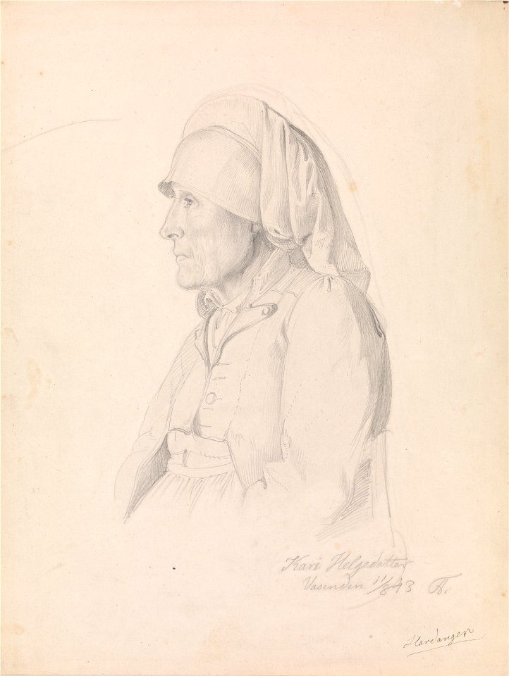 Adolph Tidemand - Kari Helgesdatter Vasenden, Granvin - Google Art Project