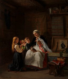 Adolph Tidemand - Isoäidin morsiuskruunu - A I 742 - Finnish National Gallery