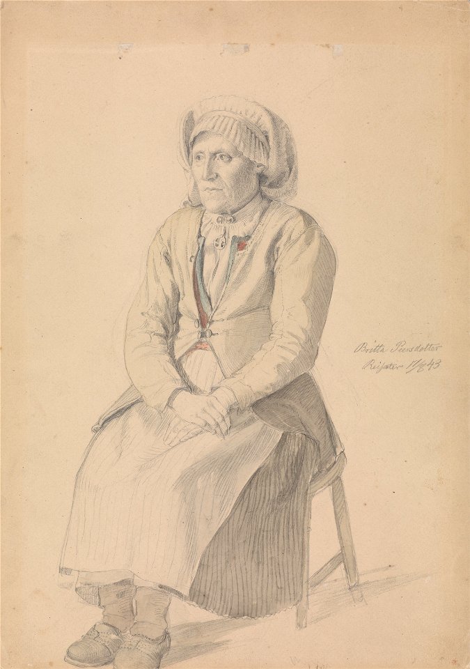 Adolph Tidemand - Britta Peersdotter Reisæter, Ullensvang - Google Art Project