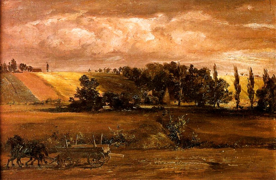 Adolph von Menzel - Storm on Tempelhof Mountain - WGA15045