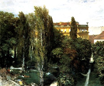 Adolph von Menzel - The Palace Garden of Prince Albert - WGA15046