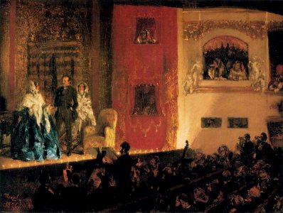 Adolph von Menzel - Théatre du Gymnase - WGA15054
