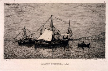 Adolphe Appian - Costas de Italia, 1874