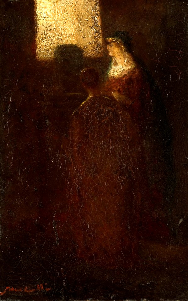 Adolphe Joseph Thomas Monticelli - Aan het altaar