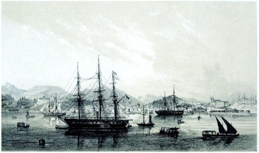 Adolphe d'Hastrel - Vista geral da cidade, tomada do Porto