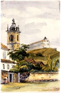 Adolphe d'Hastrel - Igreja da Lapa e Covento de Santa Tereza