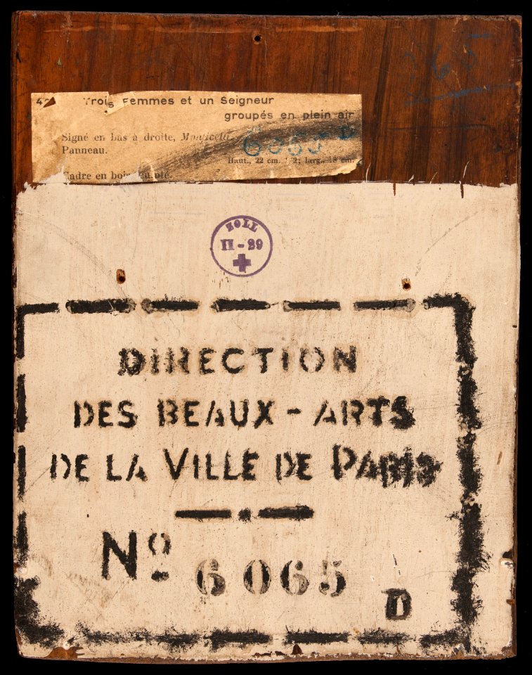 Adolphe Joseph Thomas Monticelli - La conversation interrompue - PPP2325 - Musée des Beaux-Arts de la ville de Paris - 2. Free illustration for personal and commercial use.