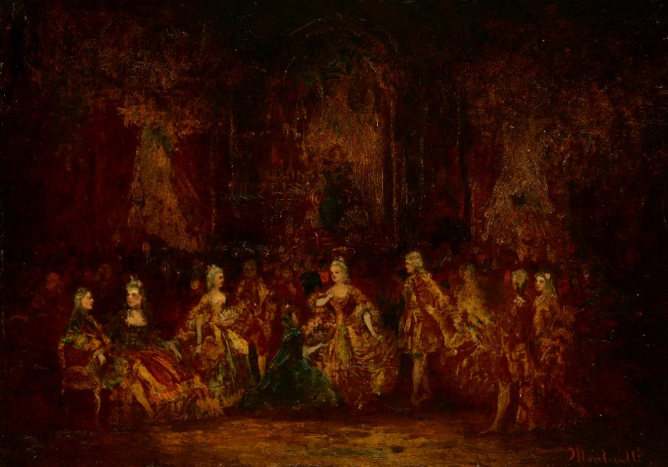 Adolphe Joseph Thomas Monticelli - Persons in Louis XV Costumes - 1987.92.1 - Art Institute of Chicago