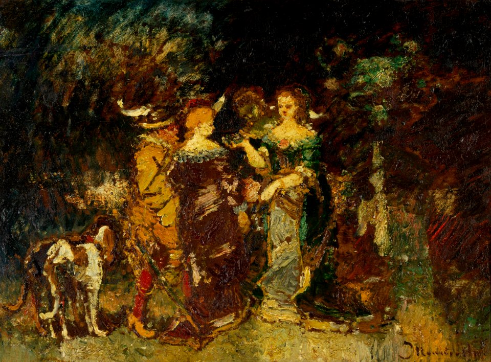 Adolphe Monticelli In the Park Thielska 285