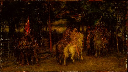 Adolphe Monticelli (attributed to) - Landscape with Figures - Google Art Project