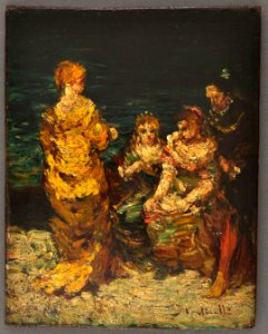 Adolphe Monticelli - La conversation interrompue - PPP2325 - Musée des Beaux-Arts de la ville de Paris