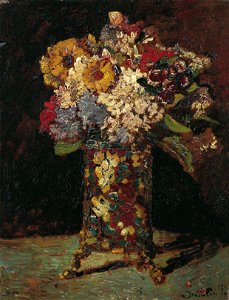 Adolphe Monticelli - Flower still life - Google Art Project. Free illustration for personal and commercial use.