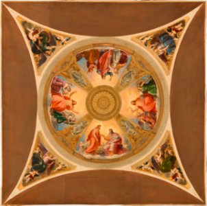 Adolphe Roger - Esquisse pour la coupole de la croisée du transept de l'église Saint-Roch - PPP4769 - Musée des Beaux-Arts de la ville de Paris