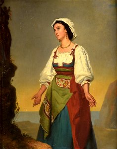 Adolphe-Henri Dubasty Junge Italienerin