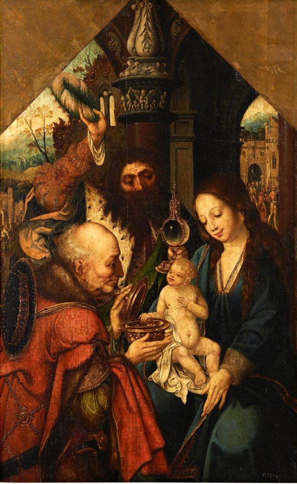 Adoración de los Reyes Magos. Obra anónima del siglo XVI (Museo del Prado)