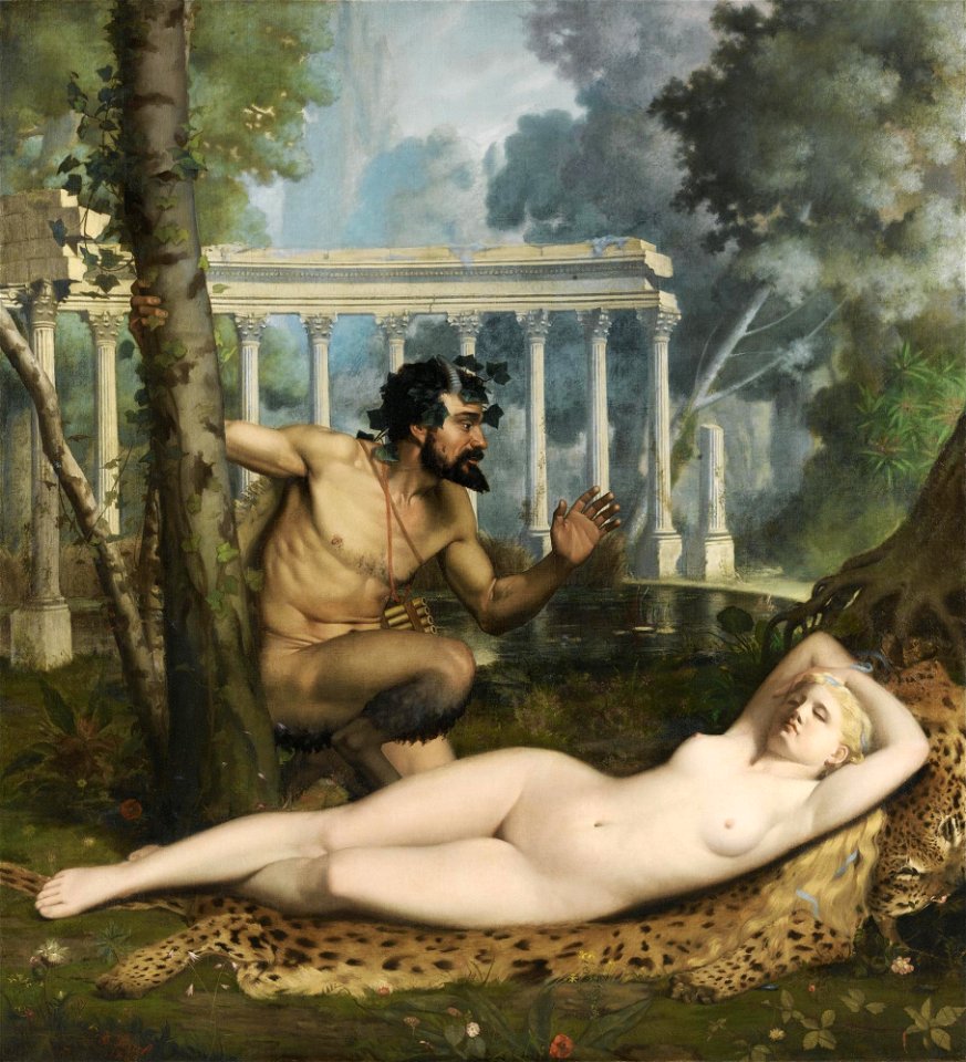 Adolphe-Alexandre Lesrel - Pan and Venus