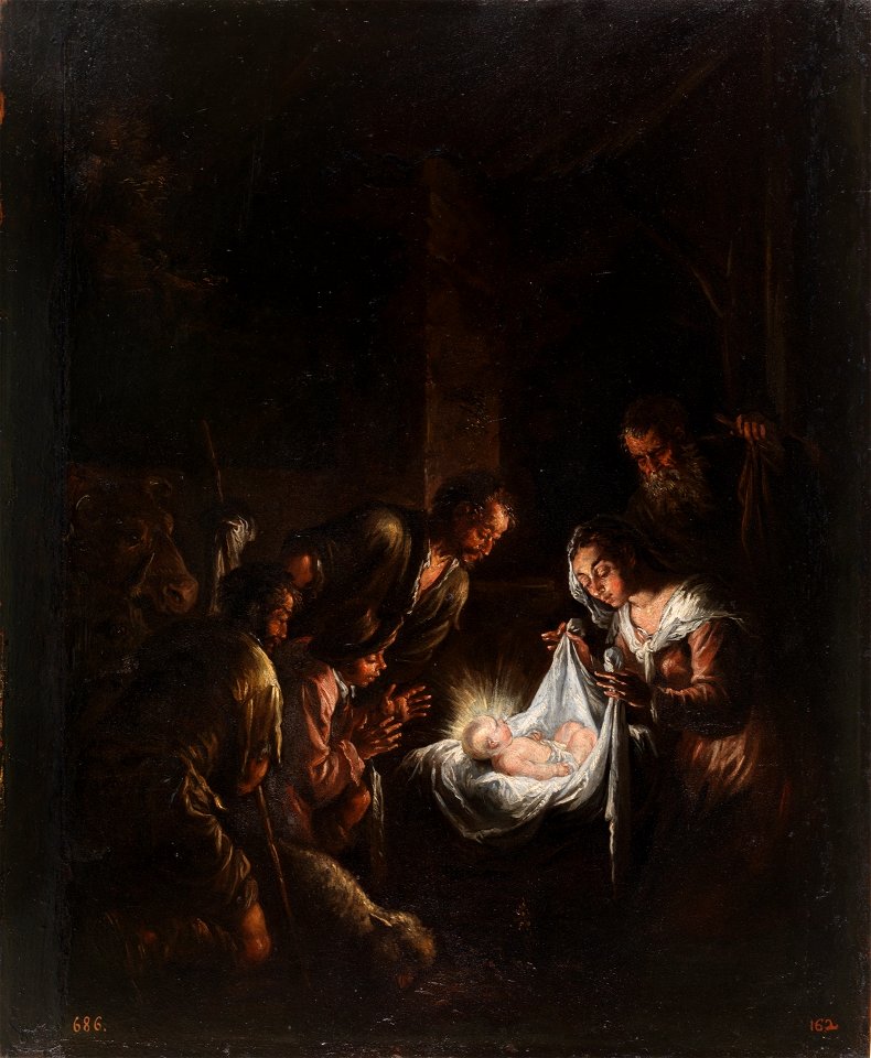 Adoración de los pastores, de Jacopo Bassano (Museo del Prado)