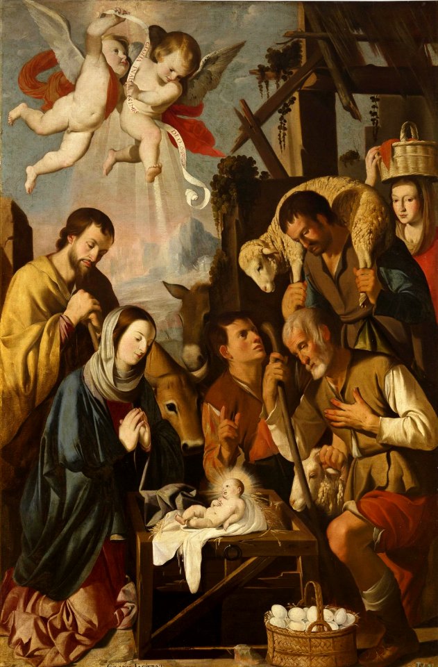 Adoración de los pastores, de Mateo Gilarte (Museo del Prado)