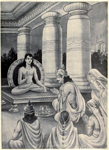 Adoration of Sukhadeva by King Janaka