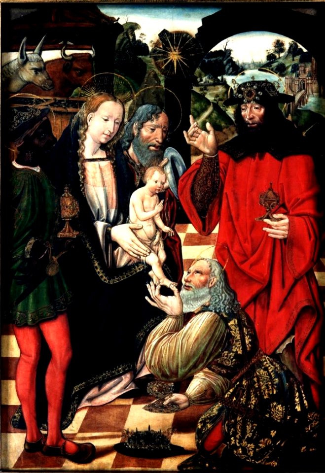 Adoración de los Reyes Magos, de Bartolomé de Castro (Museo Lázaro Galdiano, Madrid)
