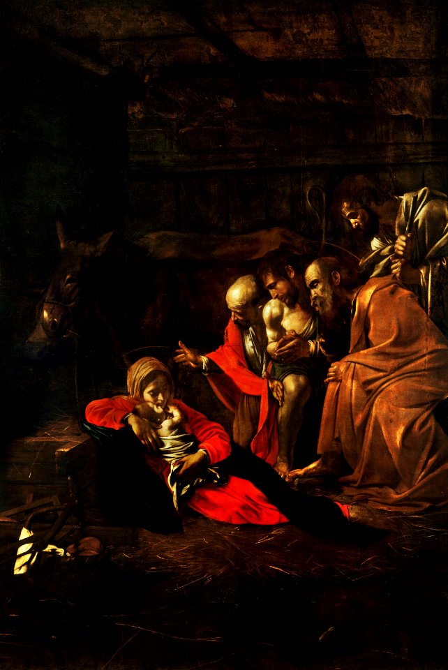 Adoration of the Shepherds-Caravaggio (1609)