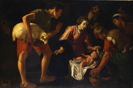 Adoración de los pastores, del siglo XVII (Real Academia de Bellas Artes de San Fernando)