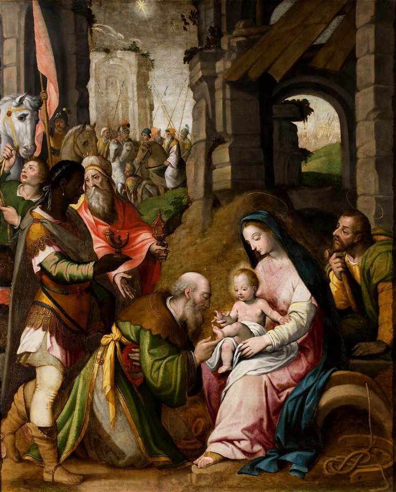 Adoración de los Reyes Magos, de Pablo Esquert (Museo de Zaragoza)