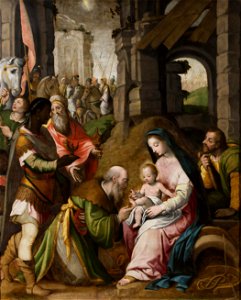 Adoración de los Reyes Magos, de Pablo Esquert (Museo de Zaragoza)