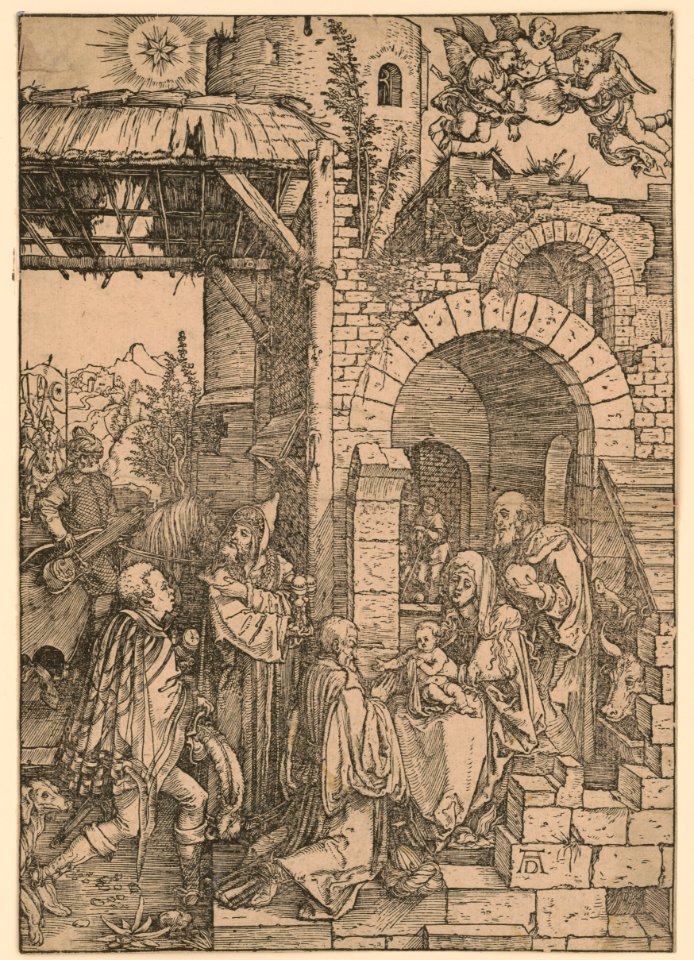 Adoration of the Magi) - AD (monogram) LCCN2015650869