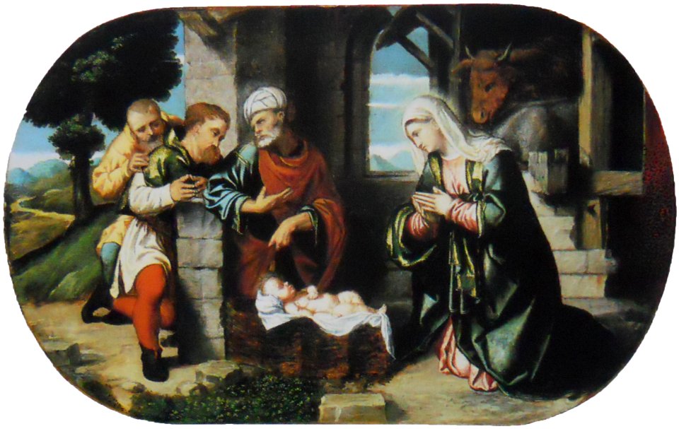 Adorazione dei pastori (polittico Moretto)