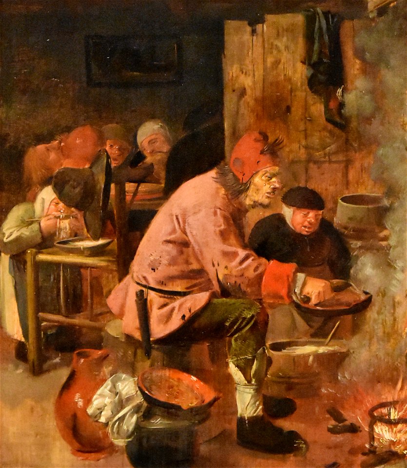 Adriaen Brouwer (ca.1605-voor1feb1638) De pannenkoekenbakker MOU Oudenaarde 13-12-2018