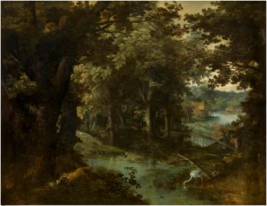 Adriaan van stalbemt - landscape with fables 1620