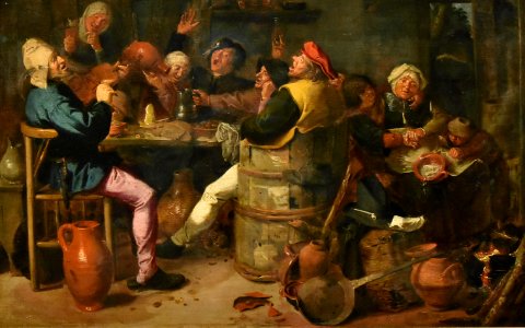 Adriaen Brouwer (ca.1605-voor1feb1638) Feestvierende boeren MOU Oudenaarde 13-12-2018