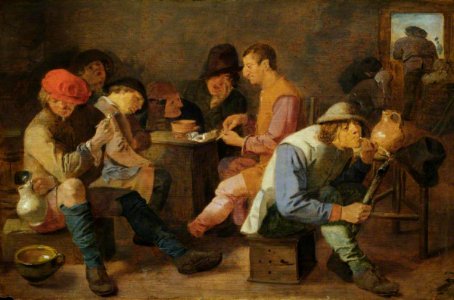 Adriaen Brouwer - Boors Smoking and Drinking NTIV HAMH 172301